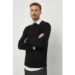 BOSS pulover de lână bărbați, culoarea negru, light 50506035 imagine