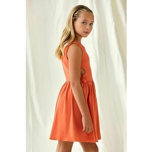 Mayoral rochie fete culoarea portocaliu, mini, evazati imagine