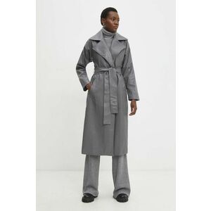 Answear Lab palton femei, culoarea gri, de tranzitie imagine