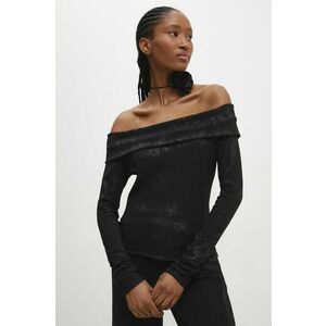 Answear Lab bluza femei, culoarea negru, modelator imagine