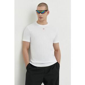 Diesel tricou din bumbac bărbați, culoarea alb, cu imprimeu A04081.0GRAI imagine