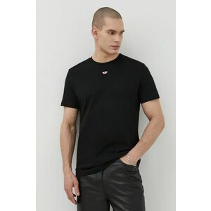 Diesel tricou din bumbac bărbați, culoarea negru, cu imprimeu A04081.0GRAI imagine
