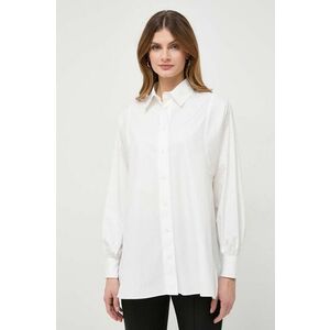 Weekend Max Mara cămașă din bumbac femei, culoarea alb, cu guler clasic, regular 2415110000000 imagine