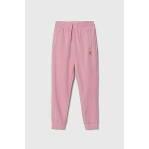 adidas Originals pantaloni de trening pentru copii culoarea roz, neted imagine