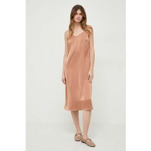 MAX&Co. rochie culoarea maro, mini, drept imagine
