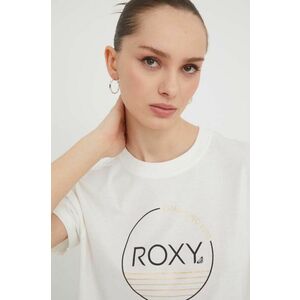 Roxy tricou din bumbac femei, culoarea alb ERJZT05698 imagine
