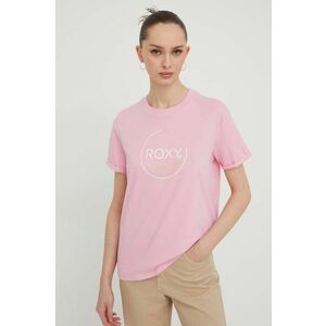 Roxy tricou din bumbac femei, culoarea roz ERJZT05698 imagine