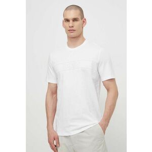 BOSS tricou din bumbac bărbați, culoarea alb, cu imprimeu 50511049 imagine