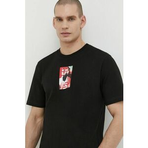 Diesel tricou din bumbac bărbați, culoarea negru, cu imprimeu A12458.0BEAF imagine