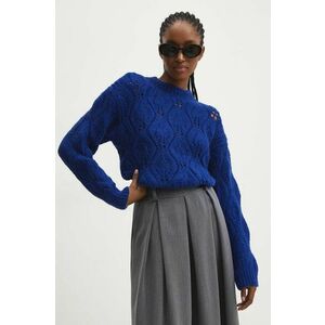 Answear Lab pulover femei, culoarea albastru marin imagine