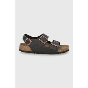 Birkenstock - sandale de piele Milano 34103-Drk.Brwn imagine