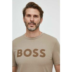 Boss tricou din bumbac Boss Casual cu imprimeu imagine