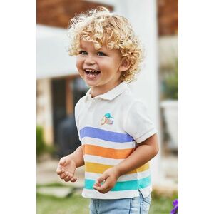 Mayoral tricou polo pentru copii culoarea bej, modelator imagine