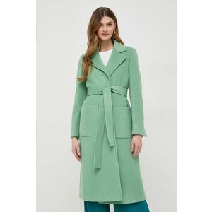 MAX&Co. palton de lana culoarea verde, de tranzitie, desfacut imagine