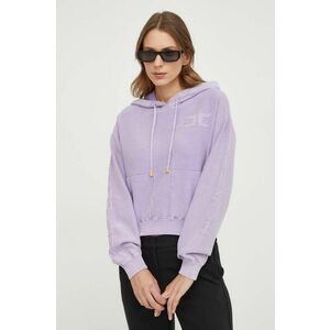 Elisabetta Franchi pulover de bumbac culoarea violet, light imagine