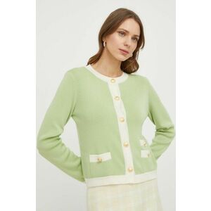 Luisa Spagnoli pulover de lana femei, culoarea verde, light imagine
