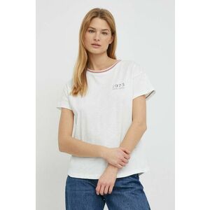 Pepe Jeans tricou din bumbac femei, culoarea alb imagine