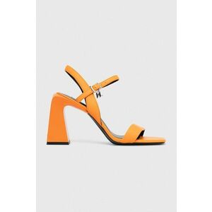 Karl Lagerfeld stilettos de piele ASTRA NOVA culoarea portocaliu, KL33124 imagine