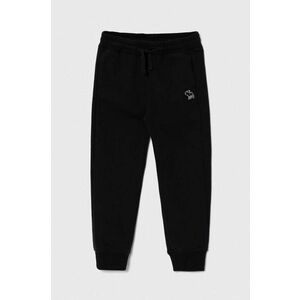 Abercrombie & Fitch pantaloni de trening pentru copii culoarea negru, neted imagine