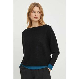 United Colors of Benetton pulover femei, culoarea negru, light imagine