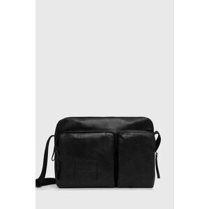 AllSaints geanta de piele culoarea negru imagine