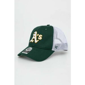 47brand șapcă MLB Oakland Athletics culoarea verde, cu imprimeu B-BRANS18CTP-DG imagine