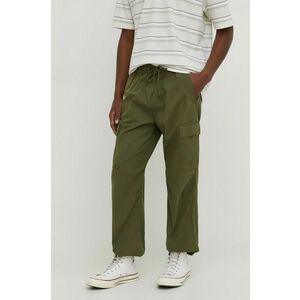 Hollister Co. pantaloni barbati, culoarea verde, drept imagine