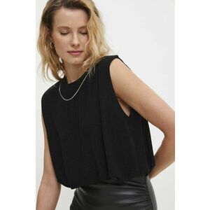 Answear Lab bluza femei, culoarea negru, cu imprimeu imagine