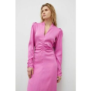 Gestuz rochie culoarea roz, maxi, evazați 10908643 imagine