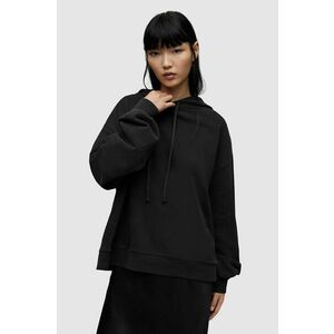 Bluza dama din bumbac negru cu imprimeu imagine