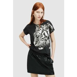 AllSaints tricou din bumbac TIGRESS femei, culoarea negru imagine