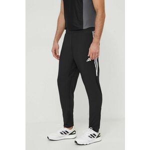 adidas Performance pantaloni de alergare Own the Run culoarea negru, cu imprimeu imagine