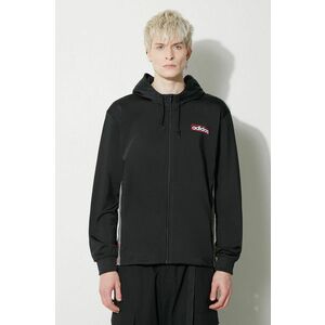 adidas Originals bluză Adibreak Full-Zip Hoodie bărbați, culoarea negru, cu glugă, cu model, IM8209 imagine