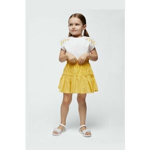 Mayoral fusta din bumbac pentru copii culoarea galben, mini, evazati imagine
