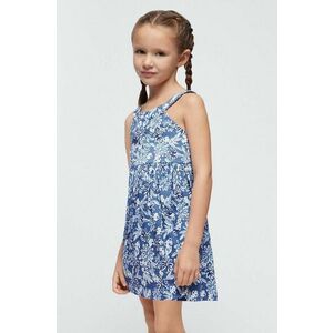 Mayoral rochie din bumbac pentru copii culoarea albastru marin, mini, evazati imagine