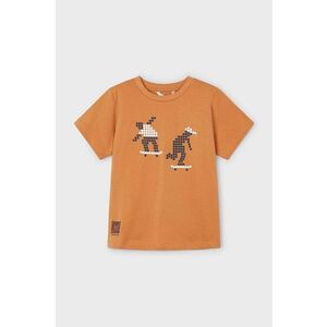 Mayoral tricou copii culoarea portocaliu, cu imprimeu imagine
