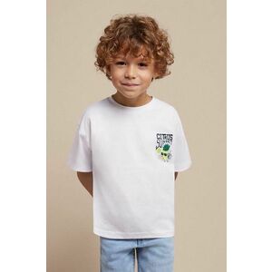 Mayoral tricou de bumbac pentru copii culoarea alb, cu imprimeu imagine