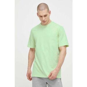 adidas tricou din bumbac bărbați, culoarea verde, uni IR9111 imagine