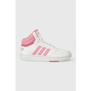 adidas Originals sneakers pentru copii HOOPS 3.0 MID K culoarea roz imagine