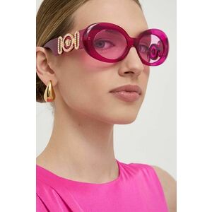 Versace ochelari de soare femei, culoarea roz imagine