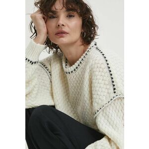 Answear Lab pulover femei, culoarea bej, light imagine