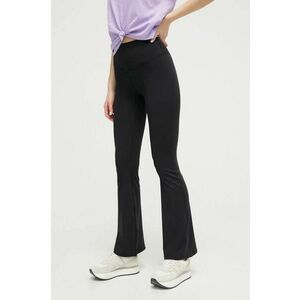 P.E Nation pantaloni femei, culoarea negru, evazati, high waist imagine