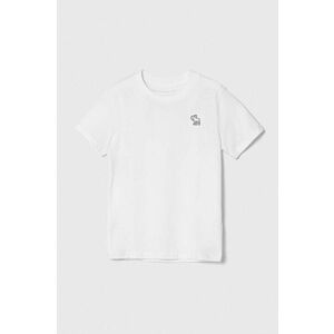 Abercrombie & Fitch tricou copii 3-pack culoarea bej, cu imprimeu imagine