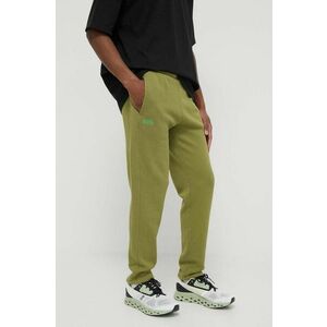 American Vintage pantaloni de trening culoarea verde, neted imagine