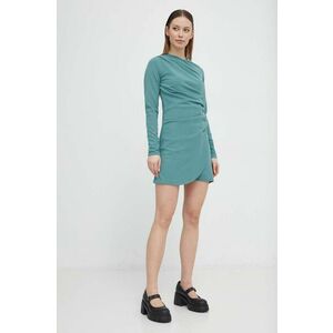 Abercrombie & Fitch rochie culoarea verde, mini, drept imagine