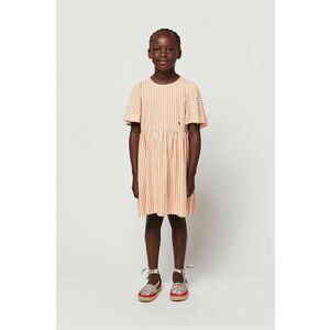 Bobo Choses rochie din bumbac pentru copii culoarea portocaliu, mini, evazati imagine