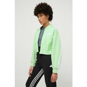 adidas bluză femei, culoarea verde, cu imprimeu IS3651 imagine