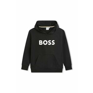 Boss Bluză copii culoarea negru, cu imprimeu imagine