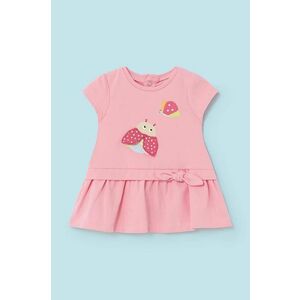 Mayoral Newborn rochie bebe culoarea roz, mini, evazati imagine