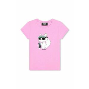 Karl Lagerfeld tricou copii culoarea roz imagine